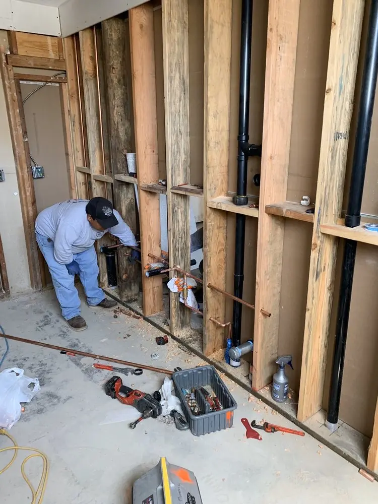 Commercial rough-in plumbing for Water Heater Replacement in Shadeland